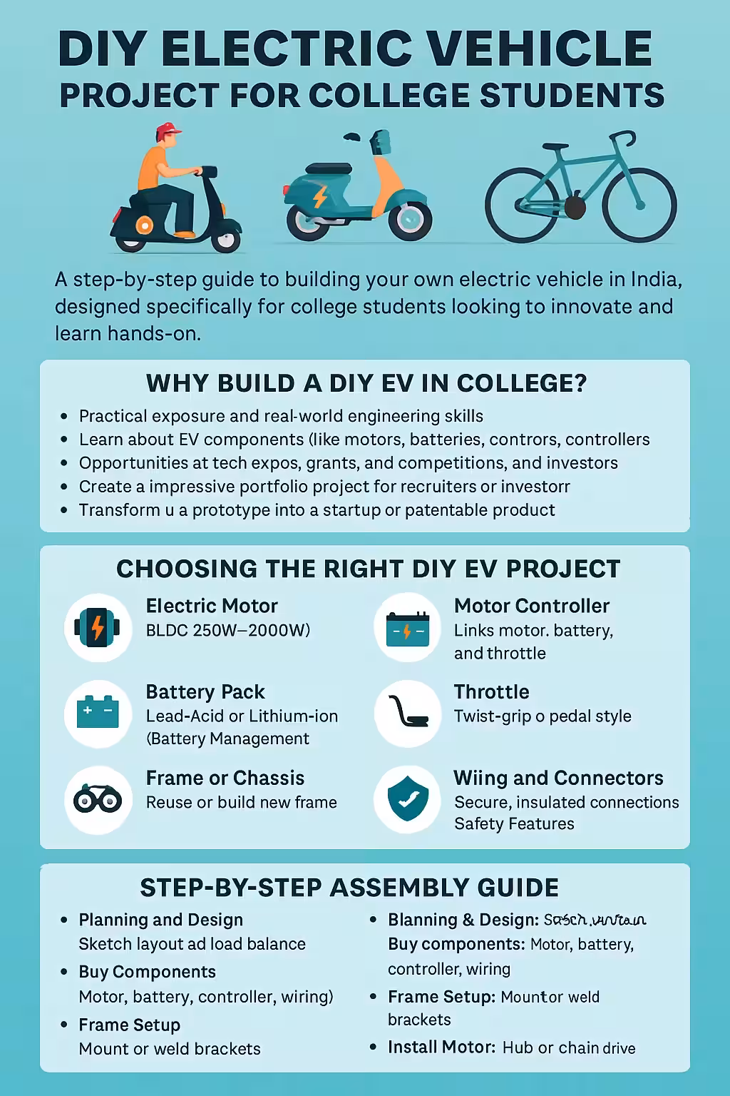 DIY Electric Vehicle Project Guide for College Students 2025