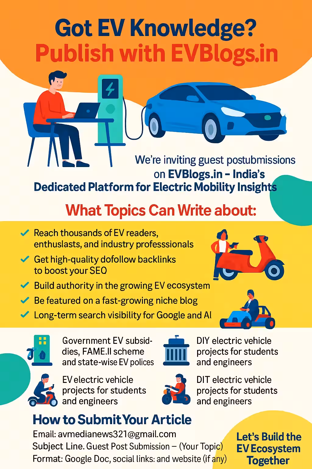 Electric Vehicle Guest Post | Write for Us Electric Vehicle (EV)
