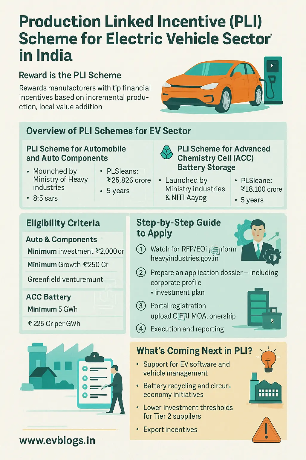 Production Linked Incentive (PLI) Scheme for Electric Vehicle Sector in India: Complete Business Guide, Eligibility, and How to Apply (2025)